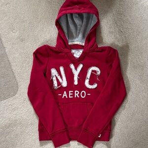 Aeropostale Red Hoodie with Logo